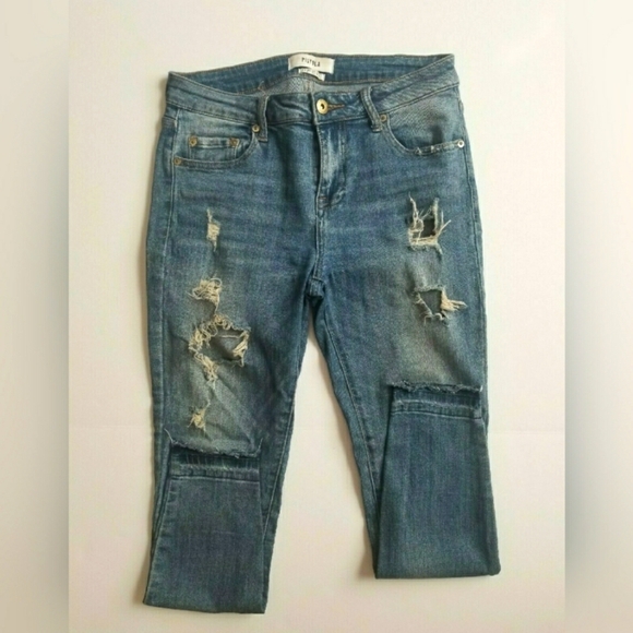 Pistola Distressed Denim Jeans - Picture 2 of 6